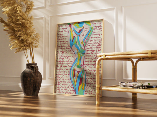 "i am God" print