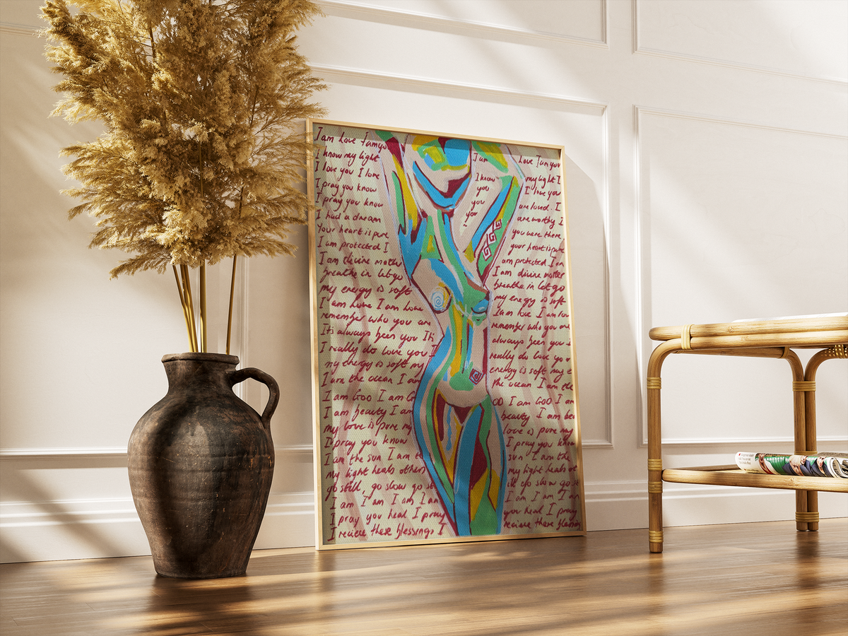 "i am God" print